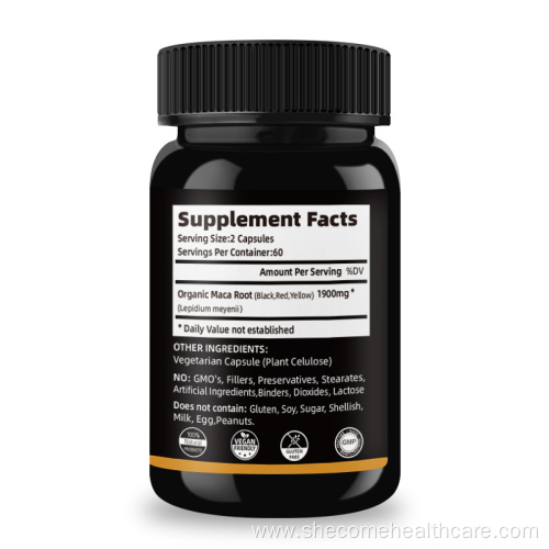 Organic Maca Supplement Improve Endurance Maca Root Capsules